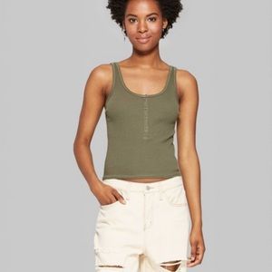 🌈Wild fable green tank top